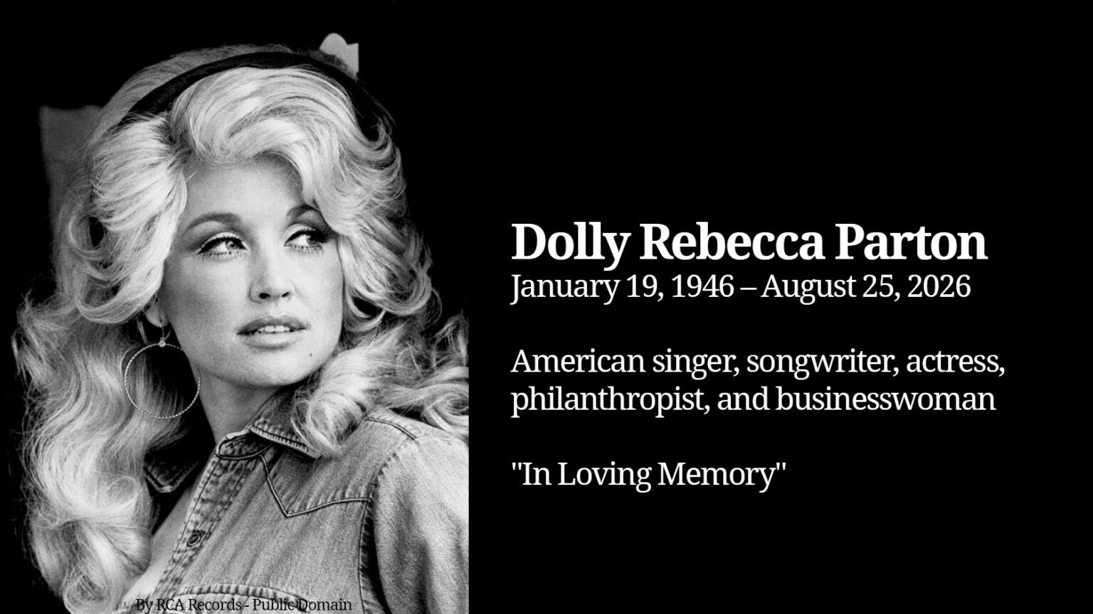 ACN Country - Dolly Parton’s Passing Leaves Country Music Without Its Brightest Light